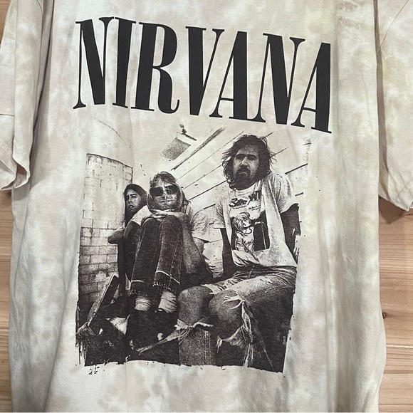 NIRVANA Beige Graphic Tee - Short Sleeve - Picture 2 of 4
